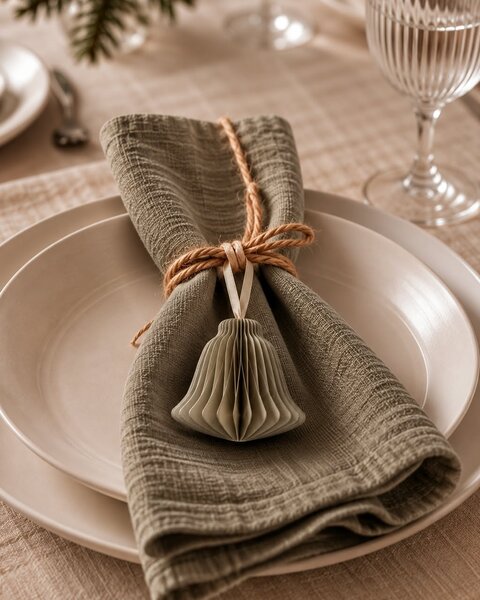 10 PAPER BELL GRAY GREEN
