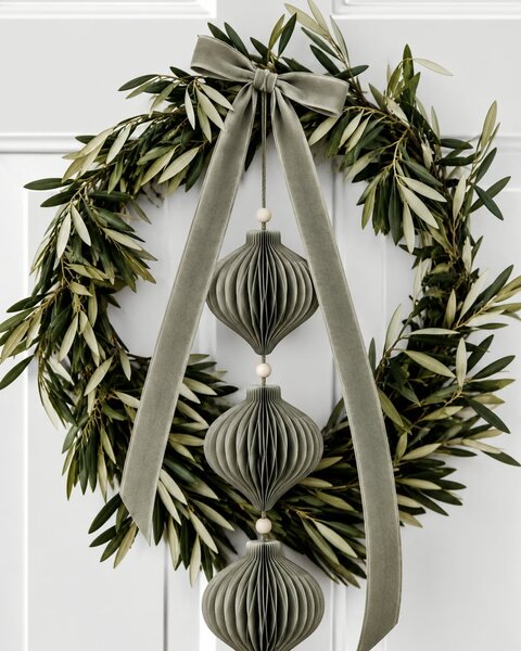 10 PAPER DROP GRAY GREEN