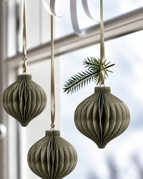 10 PAPER DROP OLIVE GREEN