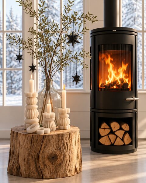 1 STACK CANDLE 17CM WARM WHITE - THE ORIGINAL