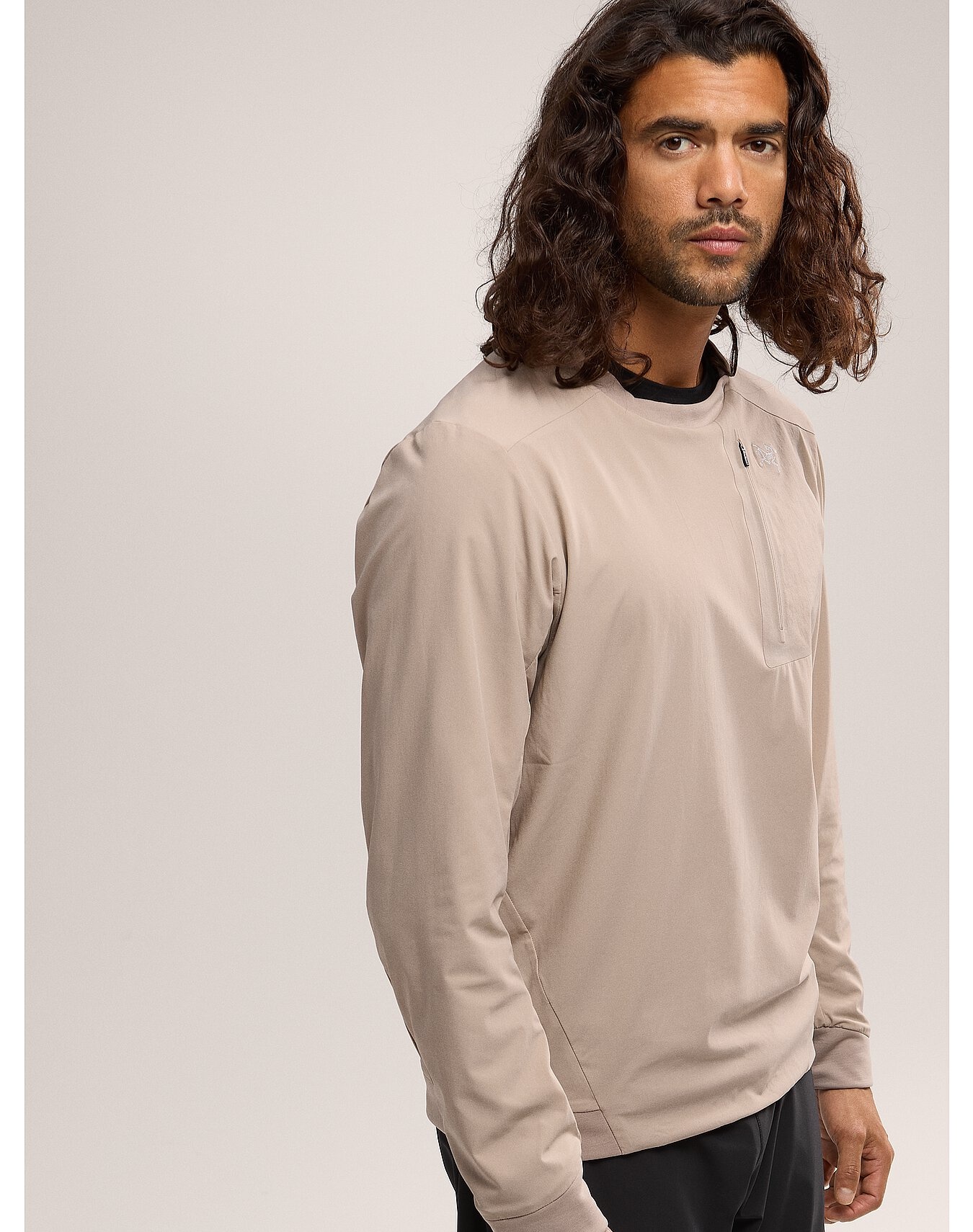 Men's Proton Crew Neck Pullover - SILVER SPORT Men's Proton Crew Neck Pullover - SILVER SPORT