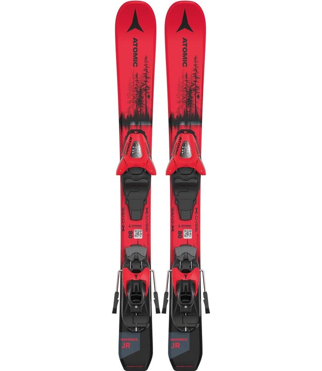 Atomic Maverick Junior70-90 All-mountain Skis + C5 Gw Bindings For Kids