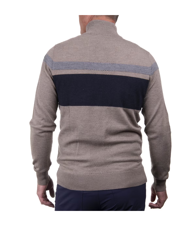 Kjus Stripe Half-Zip Sweater For Men