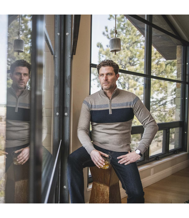 Kjus Stripe Half-Zip Sweater For Men