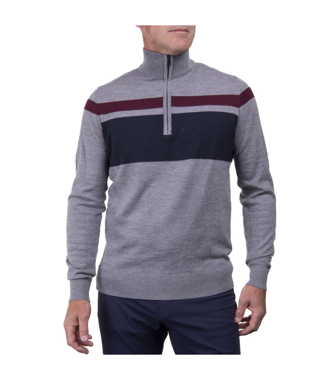 Kjus Stripe Half-Zip Sweater For Men