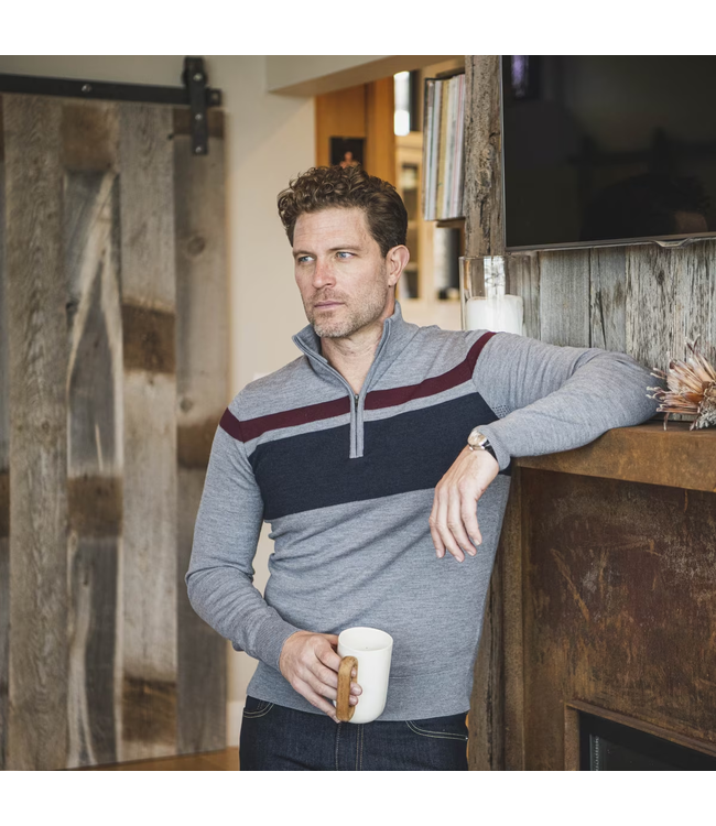 Kjus Stripe Half-Zip Sweater For Men