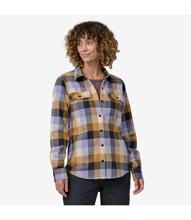 Patagonia Long-Sleeved Organic Cotton Midweight Fjord Flannel Shirt For Women