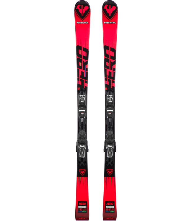 Rossignol Hero Multi Event Skis + XPJR7 Bindings For Kids