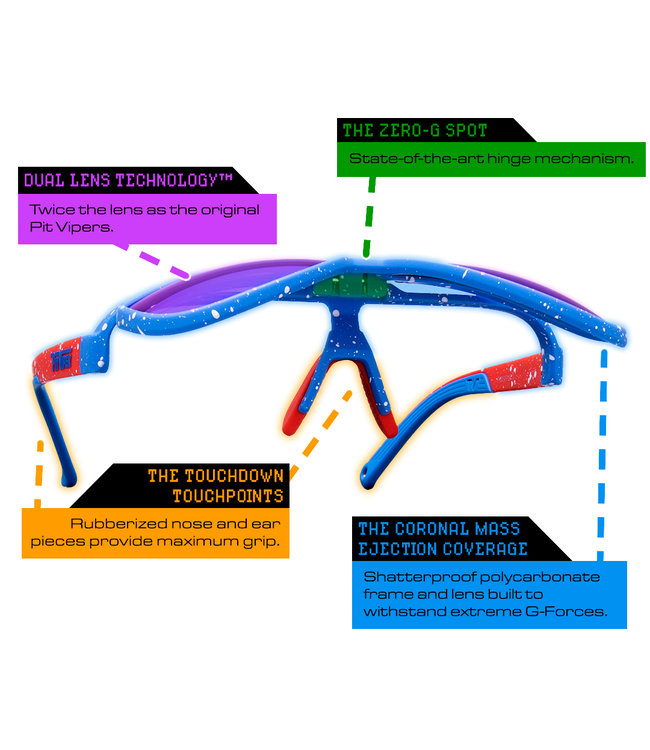 Pit Viper The Blue Ribbon Lift-Offs Sunglasses