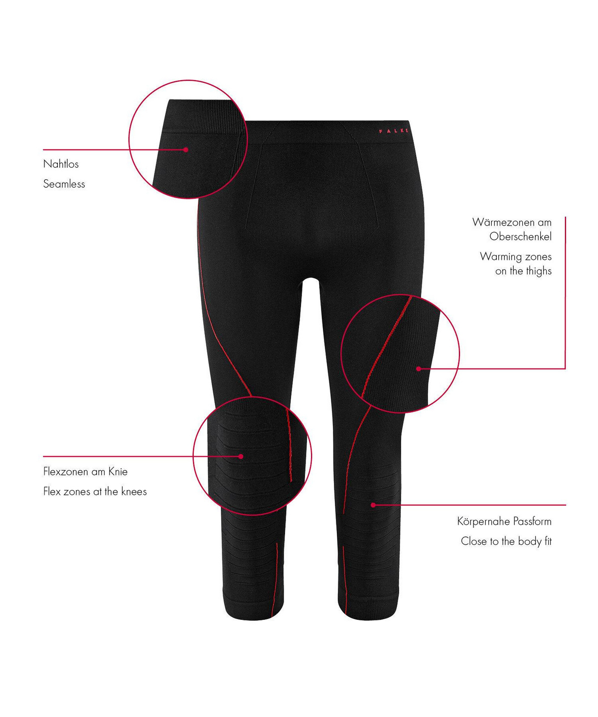 FALKE Women's Maximum Warm Trend 3/4 W Ti Functional Yarn Quick - View #3