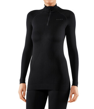 Falke Maximum Warm Long sleeve Zip shirt Tight For Women