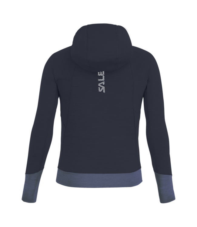 Salewa Puez Hybrid Polarlite Full Zip Hooded Jacket For Girls