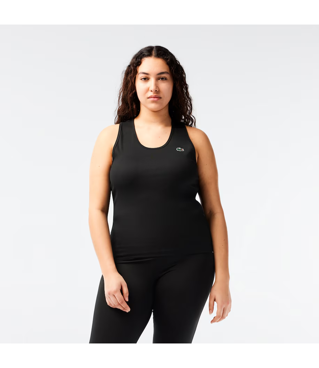 Lacoste Sport Ultra Dry Rib Knit Tank Top For Women