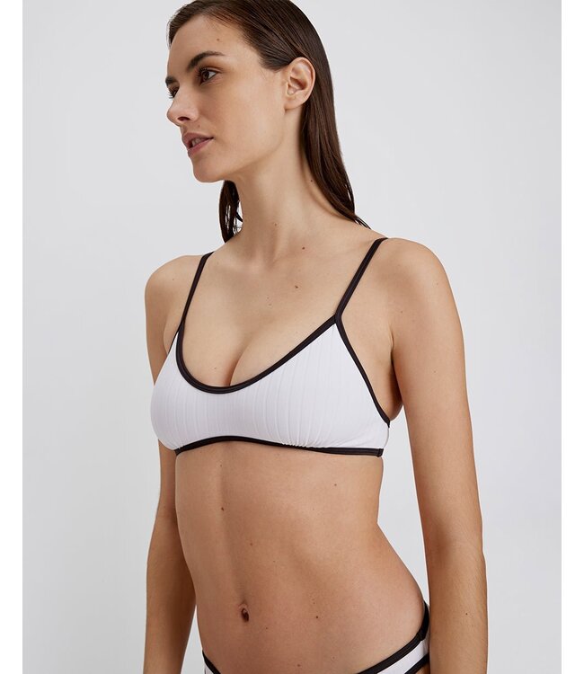 Solid & Striped The Rachel Ribbed Bikini Top For Women