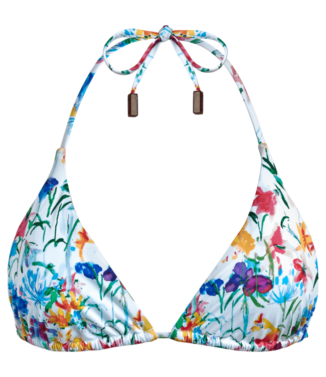 Vilebrequin Happy Flowers Triangle Bikini Top For Women