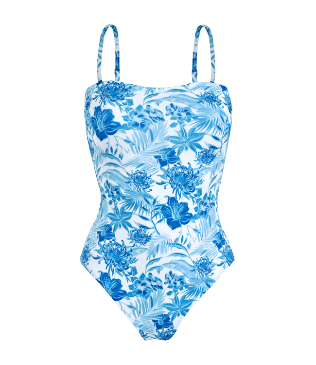Vilebrequin Tahiti Flowers Bustier One-Piece Swimsuit For Women