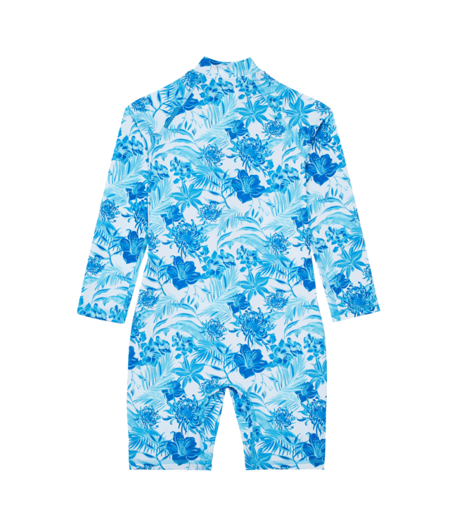 Vilebrequin Tahiti Flowers One-Piece Rashguard For Kids