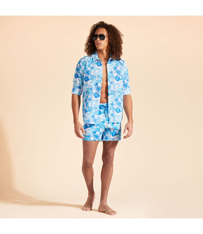 Vilebrequin Tahiti Flowers Stretch Swim Shorts For Men