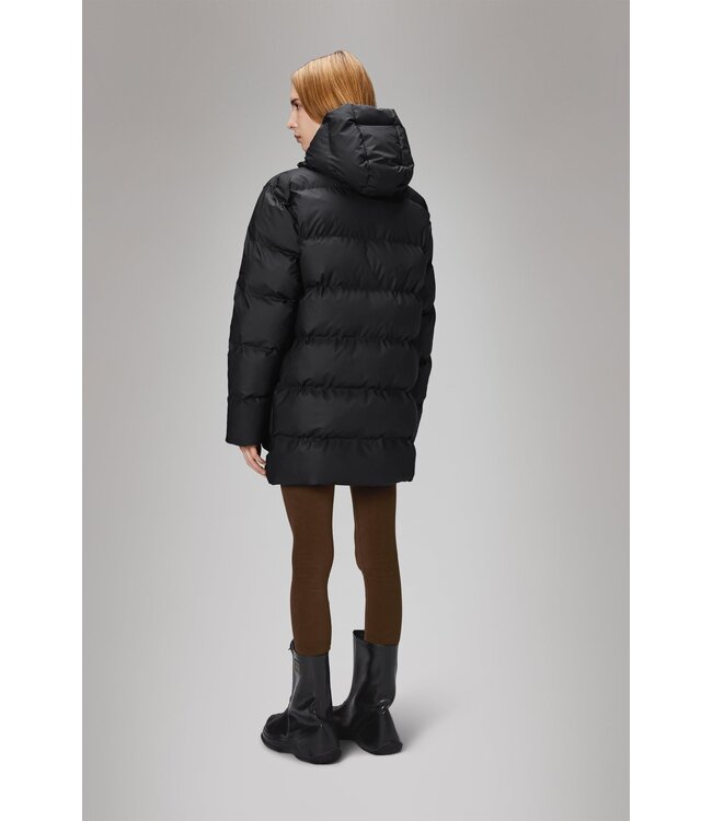 Rains Alta Long Puffer Cargo Jacket - W3T4