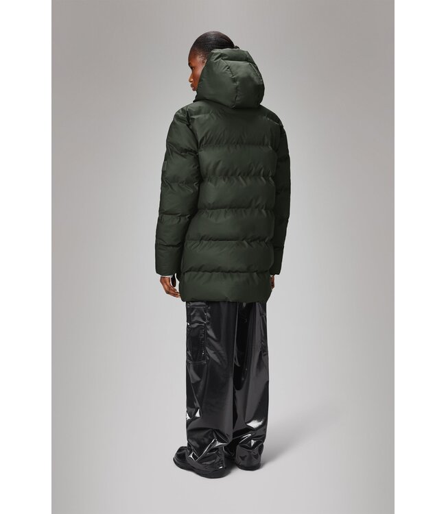 Rains Alta Long Puffer Cargo Jacket - W3T4