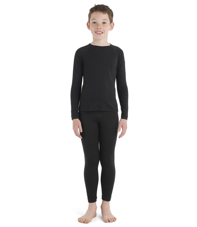 Icebreaker Merino 200 Oasis Long Sleeve Crew Thermal Top For Kids
