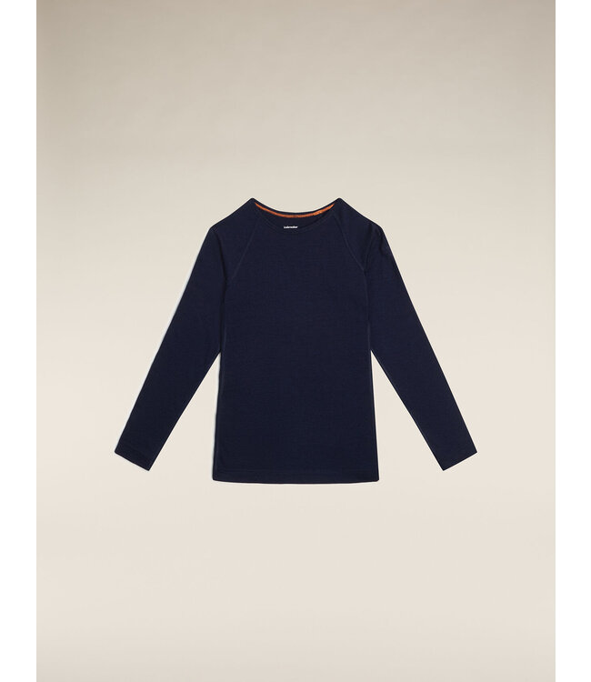 Icebreaker Merino 200 Oasis Long Sleeve Crew Thermal Top For Kids