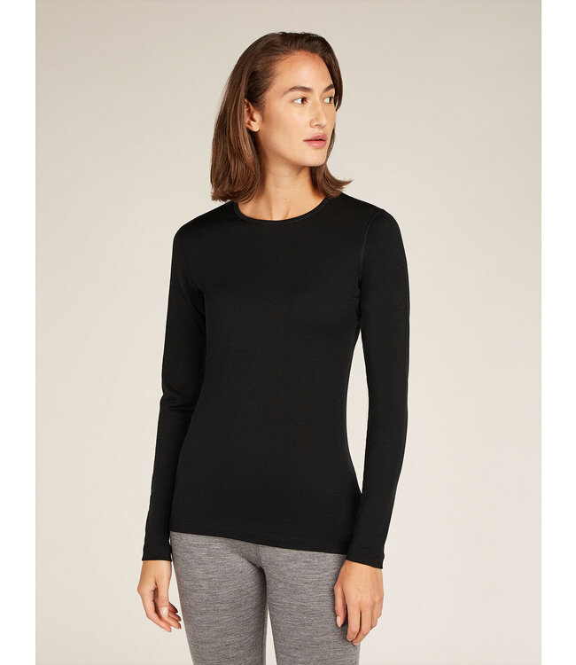 Icebreaker Merino 200 Oasis Long Sleeve Crewe Thermal Top For Women