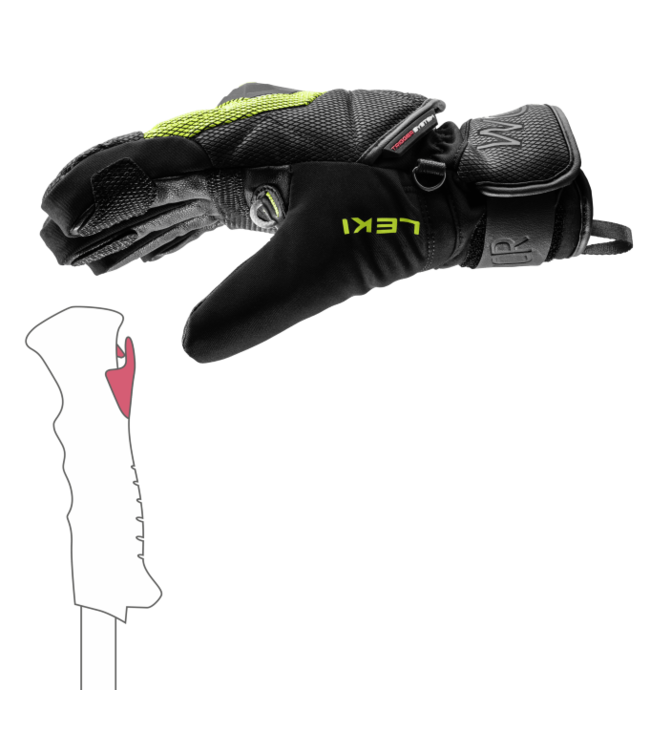 Leki WCR Coach 3D Ski Gloves For Kids