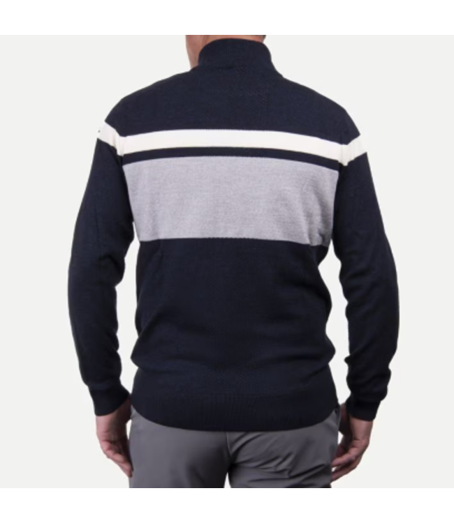 Kjus Stripe Half-Zip Sweater Deep Space For Men