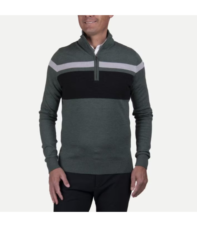 Kjus Stripe Half-Zip Sweater For Men