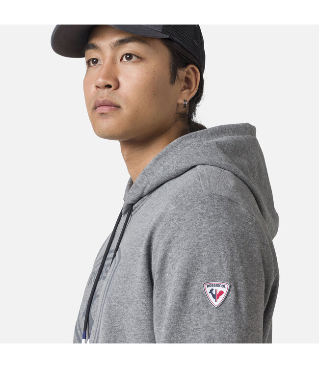 Hooded logo fleece sweatshirt For Men