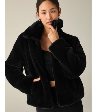 Beyond Yoga On The List Faux Fur Jacket For Women