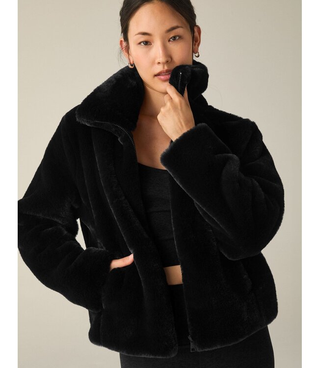 Beyond Yoga On The List Faux Fur Jacket For Women