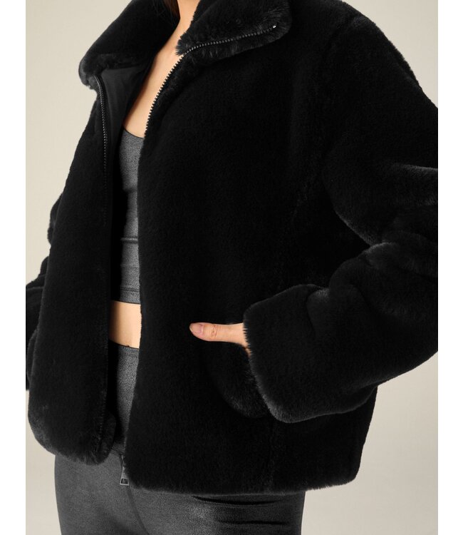 Beyond Yoga On The List Faux Fur Jacket For Women