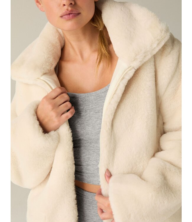 Beyond Yoga On The List Faux Fur Jacket For Women