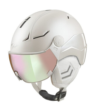 CP Helmets Coya+ Cashmere Helmet With Dl Vario Brown Pol Water Pink Mirror 59 Visor For Women