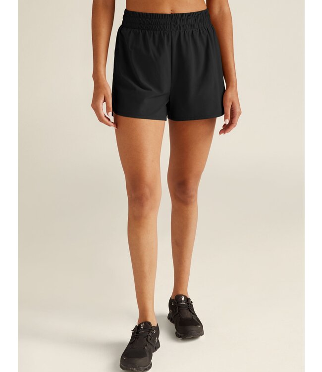 Beyond Yoga Stretch Woven In Stride Lined Short For Women