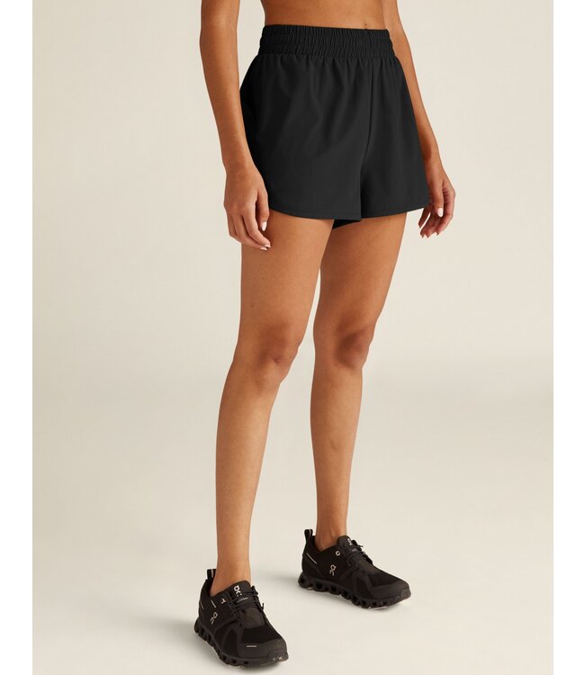 Beyond Yoga Stretch Woven In Stride Lined Short For Women