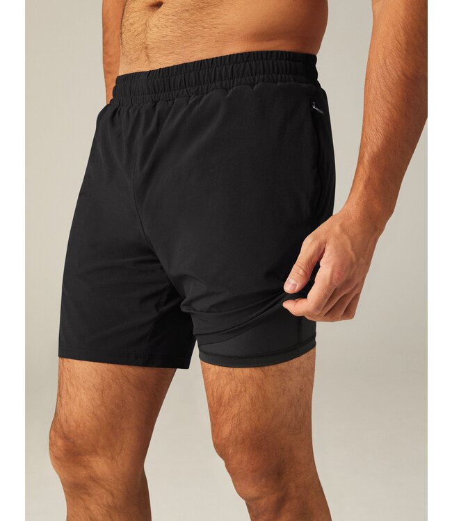 Beyond Yoga Pivotal Performance Lined Short For Men