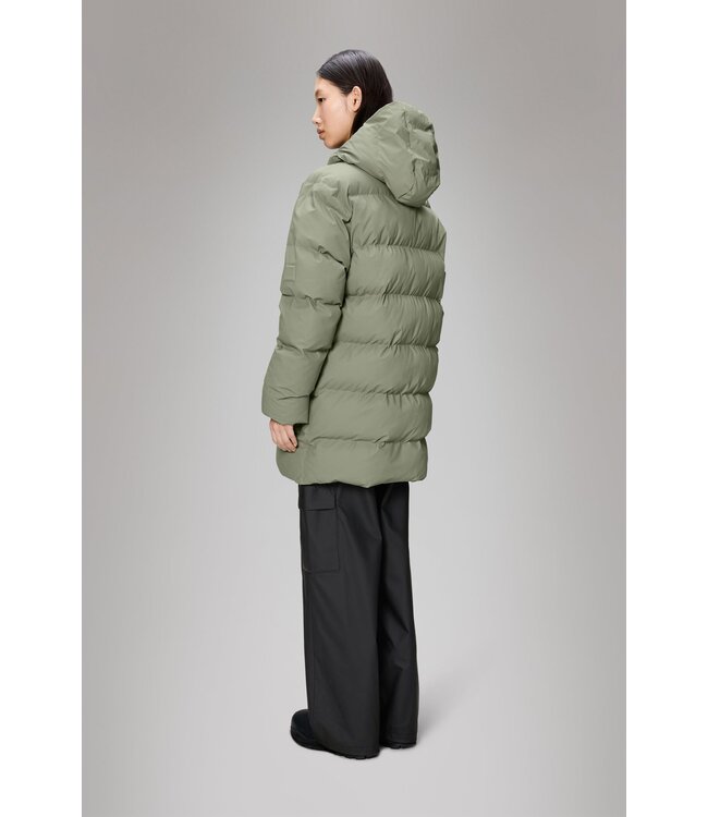 Rains Alta Long Puffer Cargo Jacket - W3T4