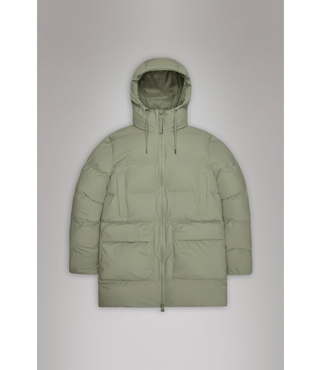 Rains Alta Long Puffer Cargo Jacket - W3T4