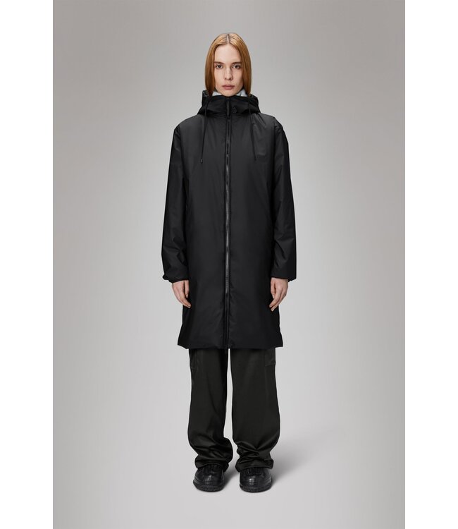 Rains Lohja Long Insulated Jacket With Double Welded Seams - W3T2