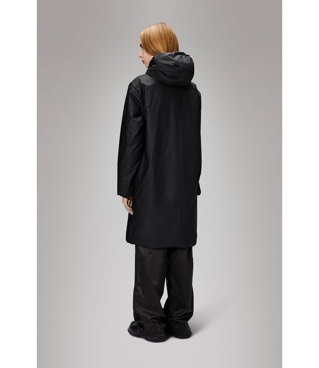 Rains Lohja Long Insulated Jacket With Double Welded Seams - W3T2