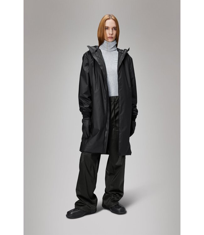 Rains Lohja Long Insulated Jacket With Double Welded Seams - W3T2