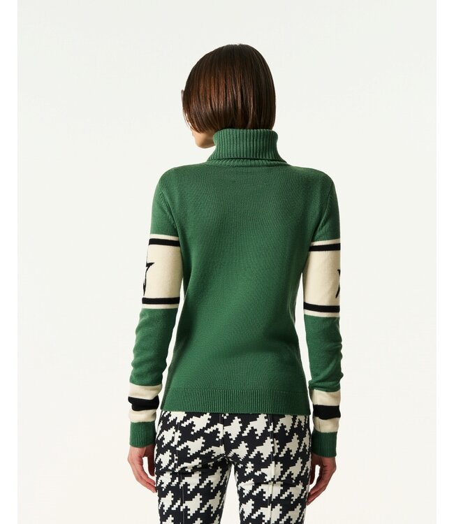 Perfect Moment Schild Sweater With "Apres" Intarsia For Women