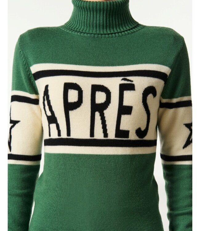 Perfect Moment Schild Sweater With "Apres" Intarsia For Women