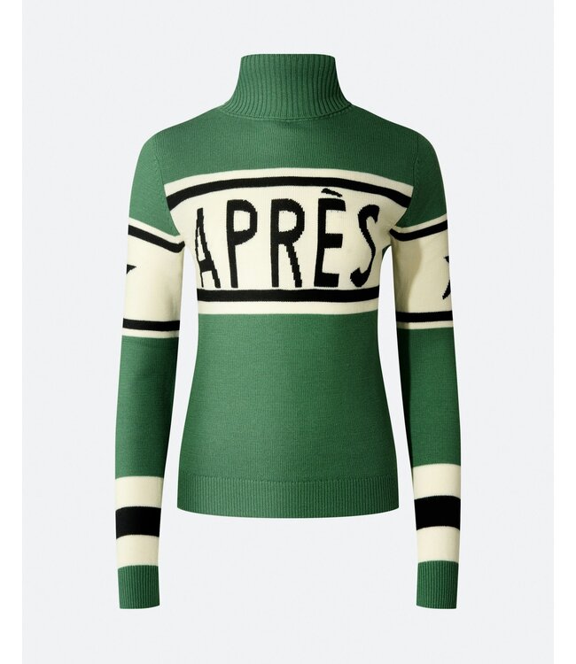 Perfect Moment Schild Sweater With "Apres" Intarsia For Women