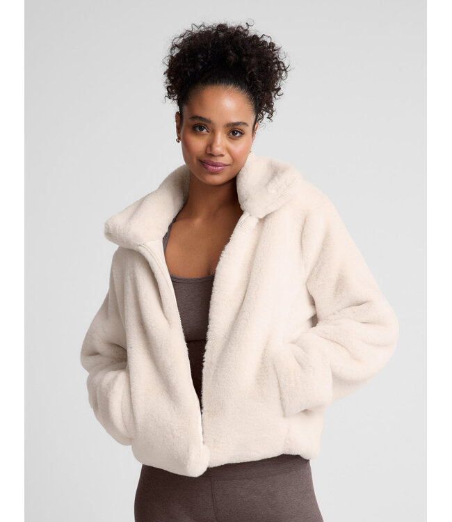 Beyond Yoga On The List Faux Fur Jacket For Women