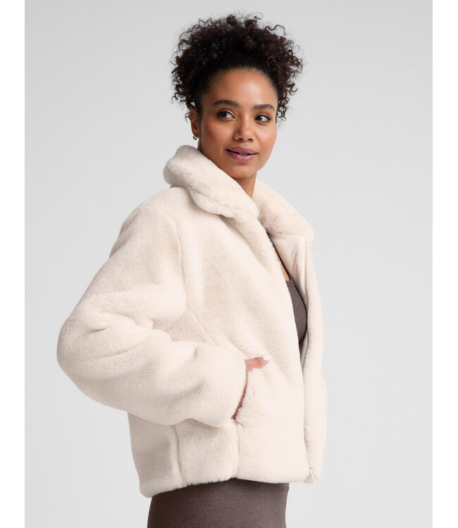 Beyond Yoga On The List Faux Fur Jacket For Women