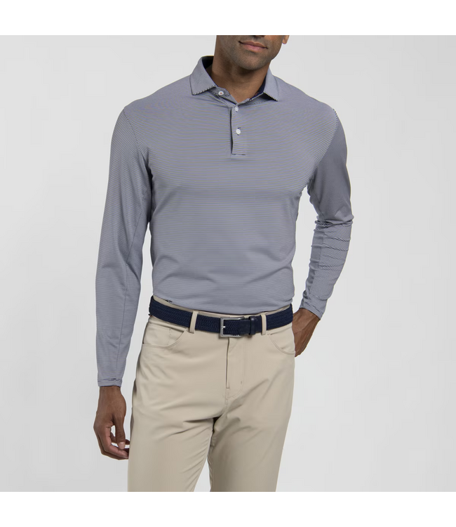 Kjus Soren Stripe Long-Sleeve Polo For Men